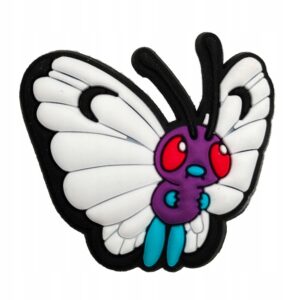 Przypinka Pokemon Butterfree do Crocs butów klapków telefonu torebki plecak