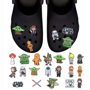 Przypinki do Crocs STAR WARS do butów telefonu torby zestaw 19 szt