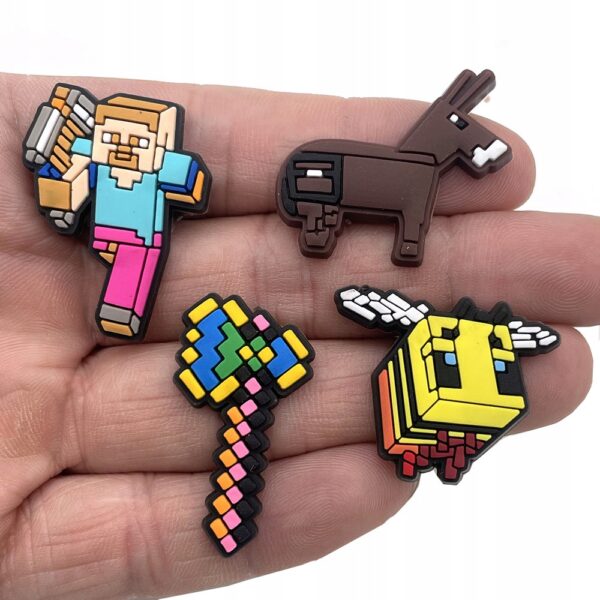 Przypinka Minecraft do Crocs butów klapków telefonu torby torebki plecaki - obrazek 5
