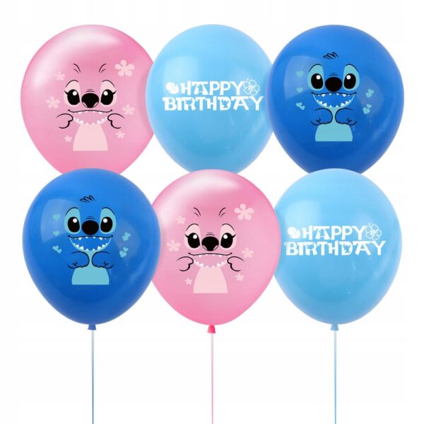Oro Party Zestaw balonowych dekoracji urodzinowych Lilo i Stitch Stich - obrazek 7