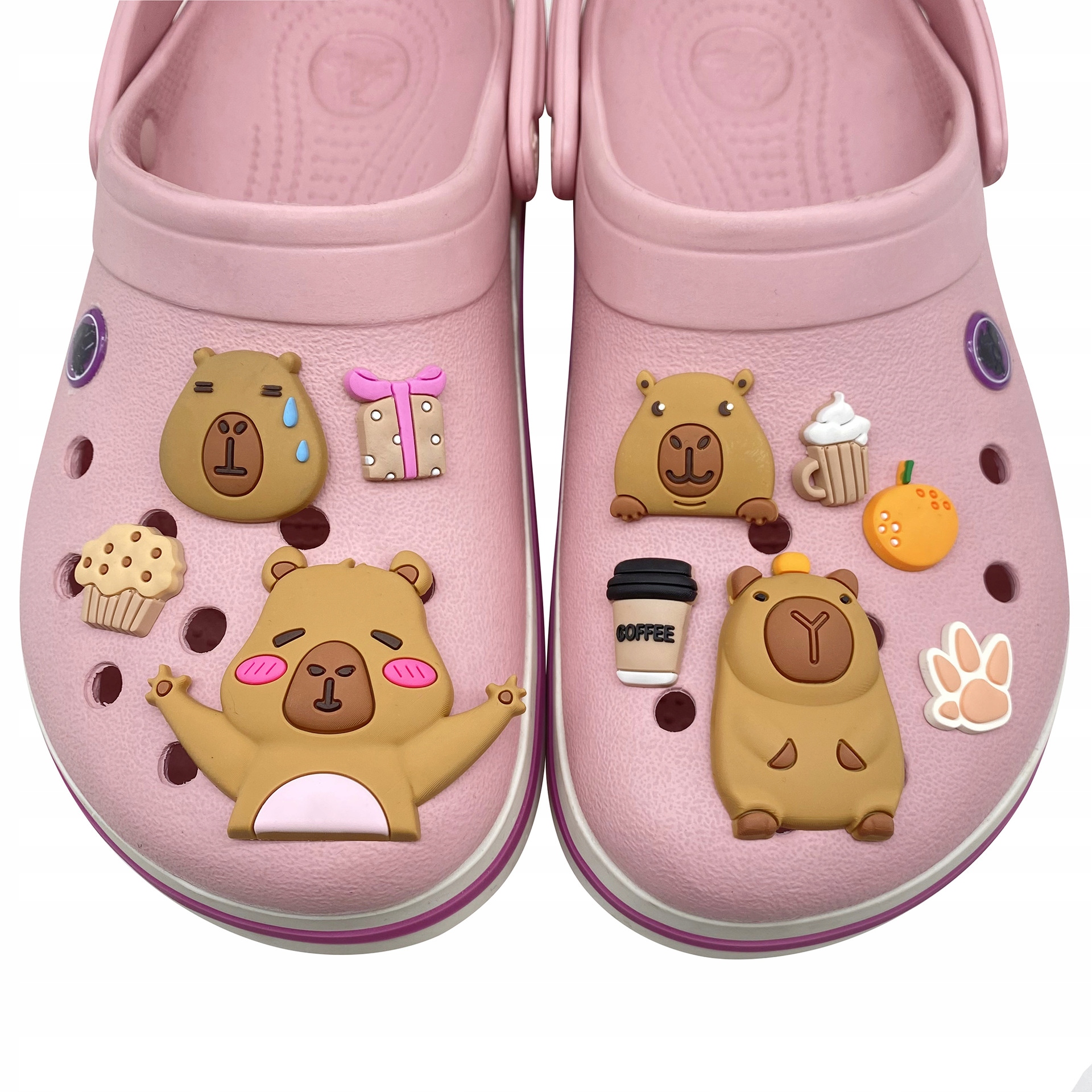 Duże XL Przypinki Kapibara Kapibary do Crocs butów klapków telefonu torebek