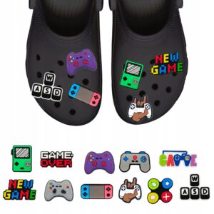 Przypinki do Crocs GAMING do butów telefonu torby zestaw 11 szt