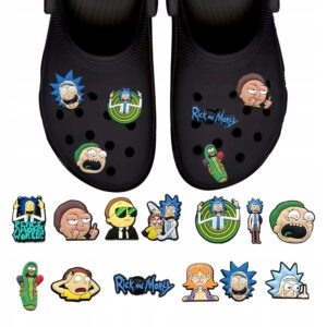 Przypinki do Crocs RICK AND MORTY do butów telefonu torby zestaw 13 szt