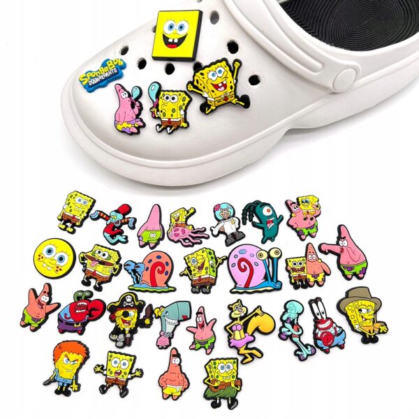 Przypinka SpongeBob do Crocs butów klapków telefonu torebki plecaki - obrazek 5