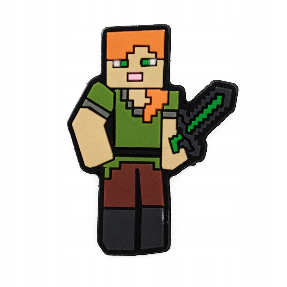 Przypinka Minecraft do Crocs butów klapków telefonu torby torebki plecaki