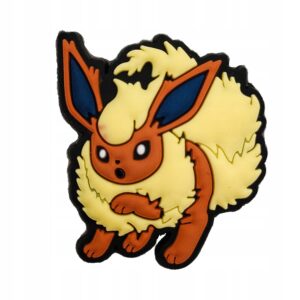 Przypinka Pokemon Flareon do Crocs butów klapków telefonu torebki plecaki