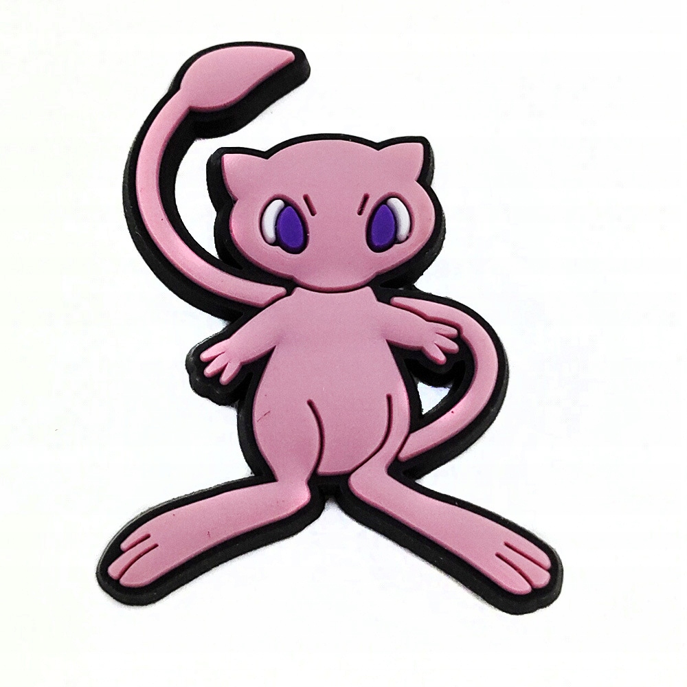 Przypinka Pokemon Mew do Crocs butów klapków telefonu torebki plecaki