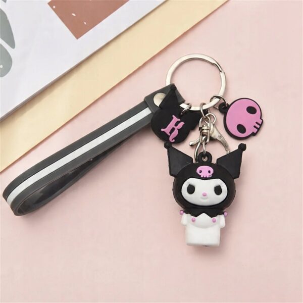 Kawaii Breloczek HELLO KITTY Kuromi - Oro Party | Idealny na Prezent - obrazek 3