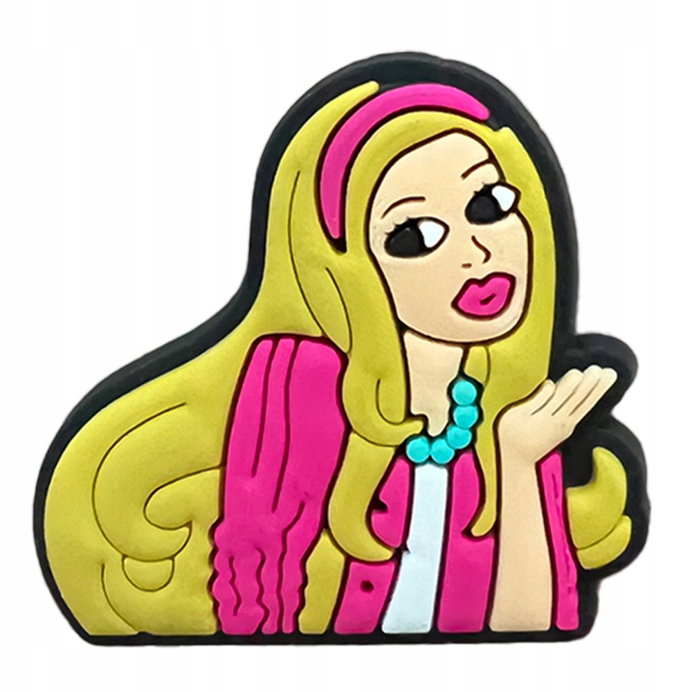 Przypinka Lalka Barbie Blond do Crocs