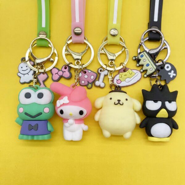 Kawaii Breloczek HELLO KITTY Keroppi - Oro Party | Idealny na Prezent - obrazek 9