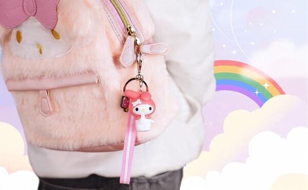 Kawaii Breloczek HELLO KITTY Kuromi - Oro Party | Idealny na Prezent - obrazek 8