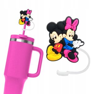 Silikonowa Nasadka na Słomkę Kubek Stanley DISNEY MICKEY I MINNIE 1 szt