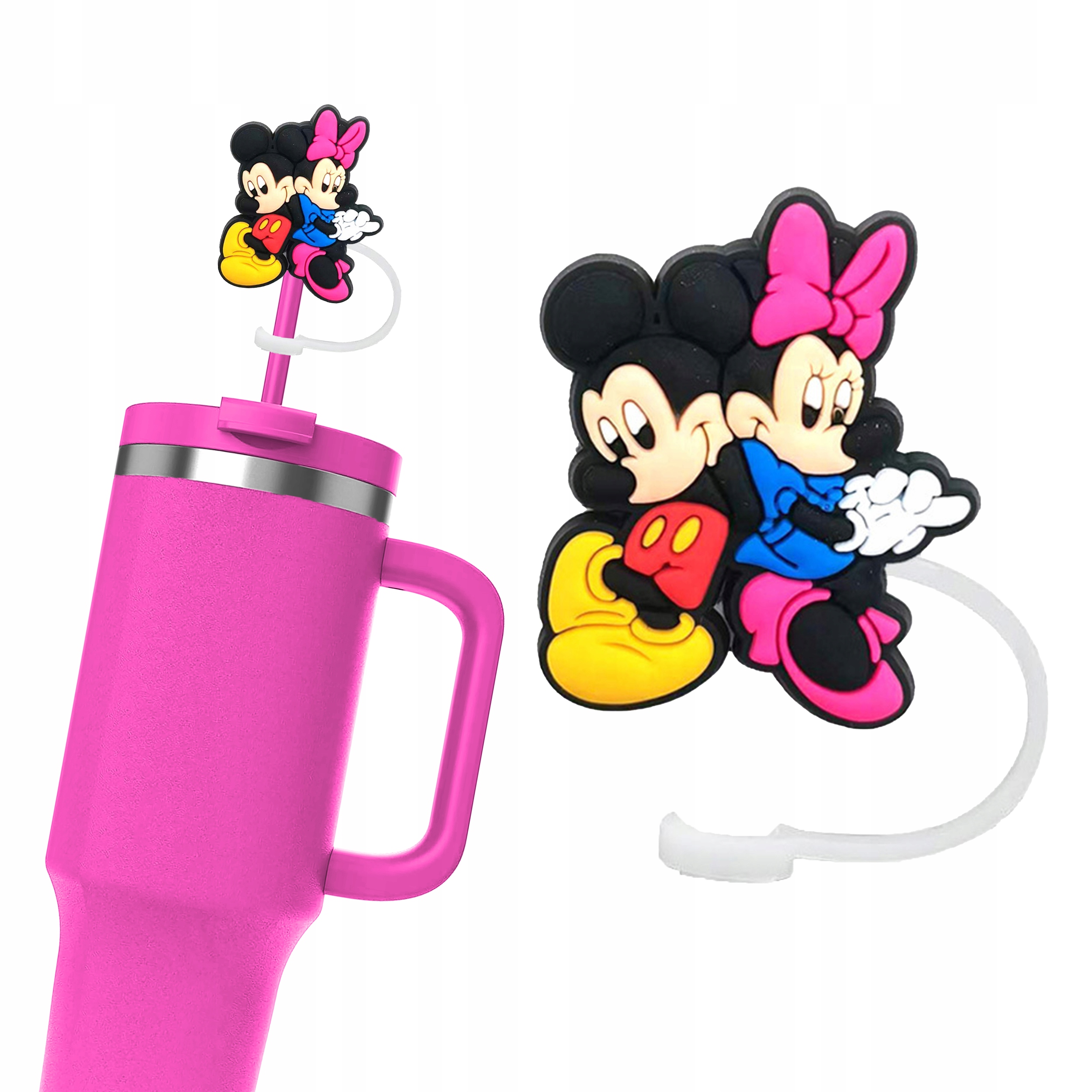 Silikonowa Nasadka na Słomkę Kubek Stanley DISNEY MICKEY I MINNIE 1 szt