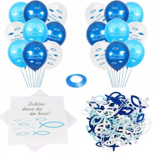 Dekoracja komunijna dekoracja na komunię, chrzest, balony, serwetki, ozdoby