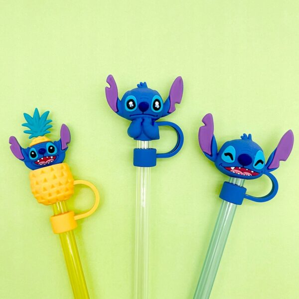 Silikonowa Zatyczka na Słomkę Kubek Stanley LILO I STITCH 1szt - obrazek 2