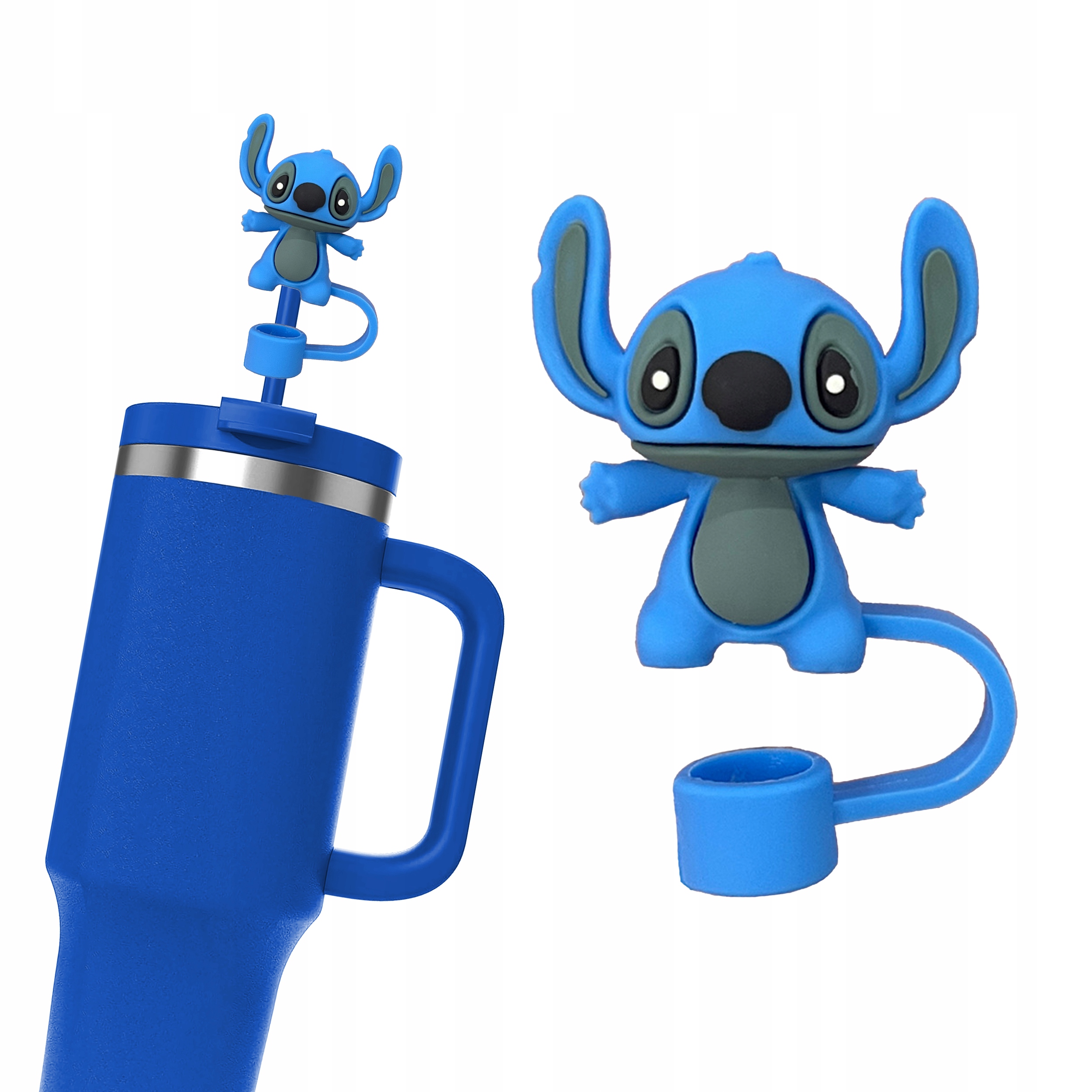 Silikonowa Nasadka na Słomkę Kubek Stanley LILO I STITCH ANGEL 1szt