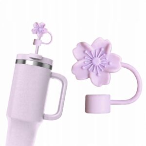 Silikonowa Nasadka na Słomkę Kubek Stanley KWIAT HIBISKUS 1 szt