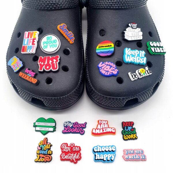 Przypinka Napis drink GOOD coffee READ GOOD BOOKS do Crocs - obrazek 5