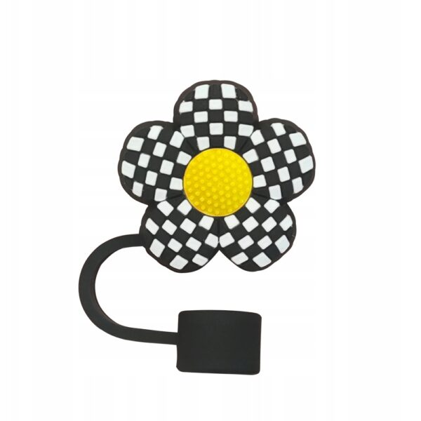 Silikonowa Nasadka na Słomkę Kubek Stanley KWIAT STOKROTKA FLOWERS 1szt - obrazek 3