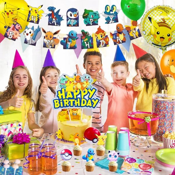 Pokémon Zestaw XL Dekoracji Urodzinowych - Oro Party - obrazek 13