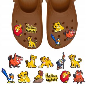 Przypinki do Crocs KRÓL LEW do butów telefonu torby zestaw 11 szt