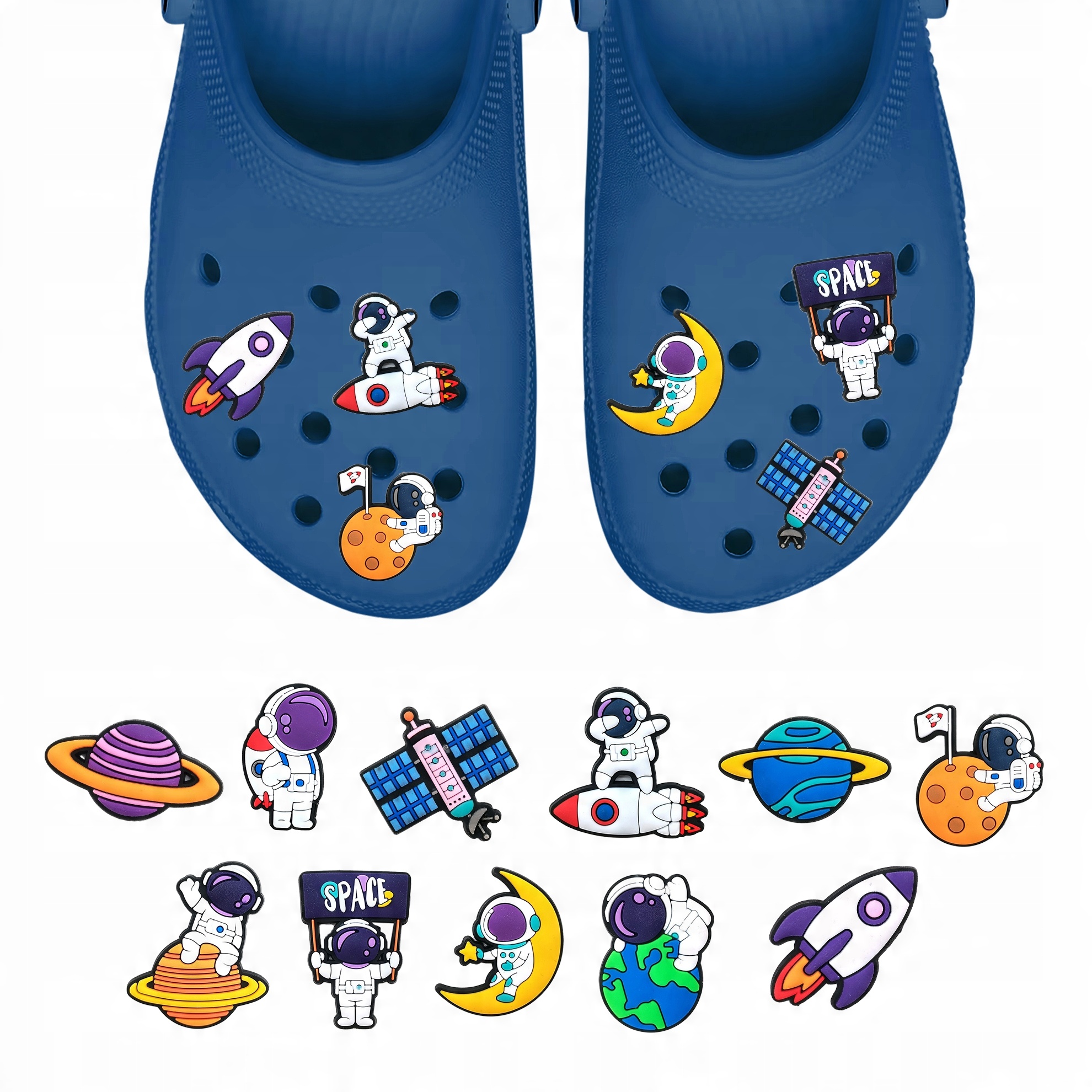 Zestaw przypinek do butów Crocs KOSMOS SPACE
