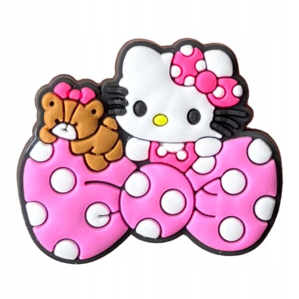 Przypinka Kokardka Hello Kitty do Crocs