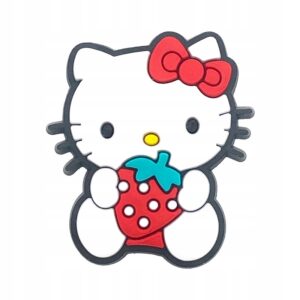 Przypinka Hello Kitty z truskawką do Crocs | Oro Party