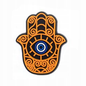 Przypinka Ręka Fatimy Talizman Amulet do Crocs | Oro Party