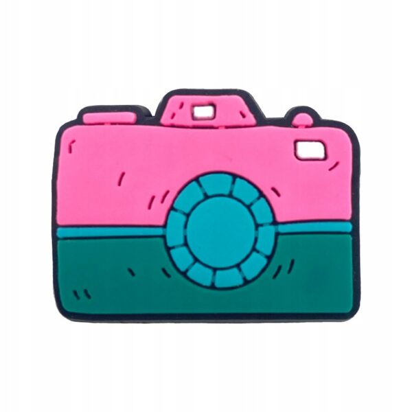 Przypinka Pink Aparat Fotograficzny do Crocs