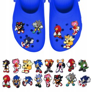 Przypinki do Crocs SONIC do butów telefonu torby zestaw 16 szt