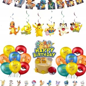 Zestaw Dekoracji Urodzinowych Pokémon Pikachu