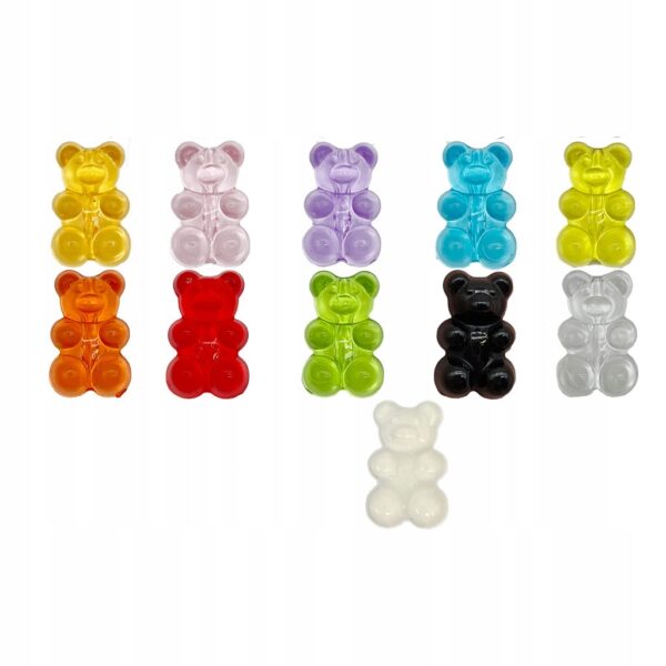 Przypinki do Crocs MISIE HARIBO do butów telefonu torby zestaw 11 szt - obrazek 4