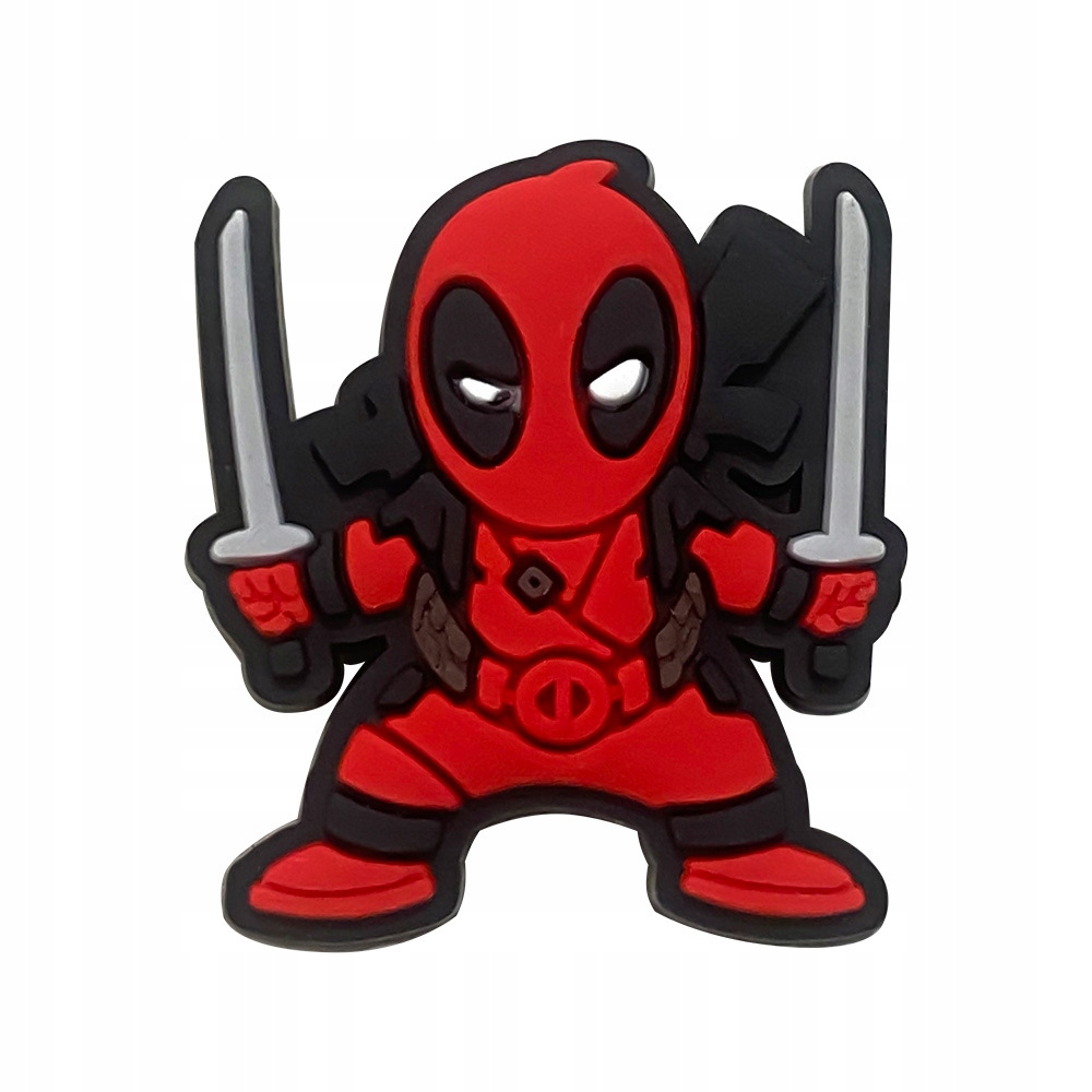 Przypinka Deadpool do Crocs butów klapków telefonu torby torebki plecaki