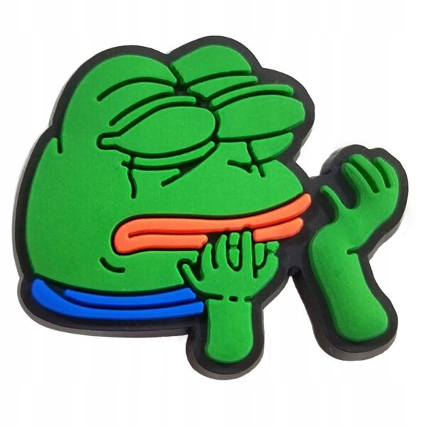 Przypinka Pepe the Frog Pepe Coin do Crocs