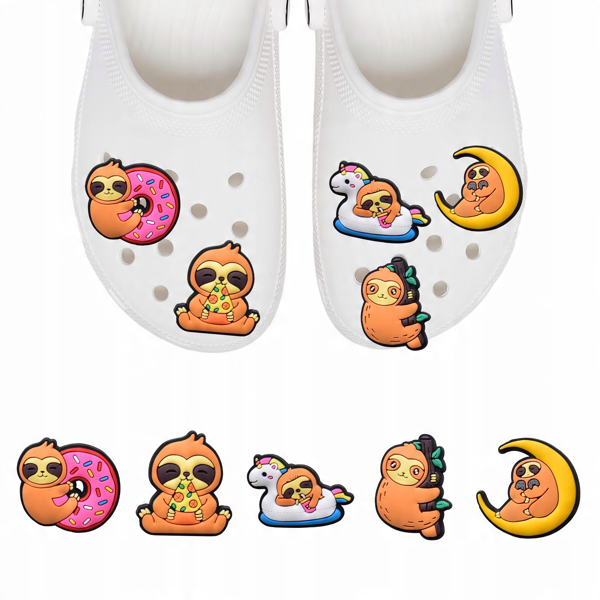 przypinki leniwiec do butów Crocs 5 sztuk