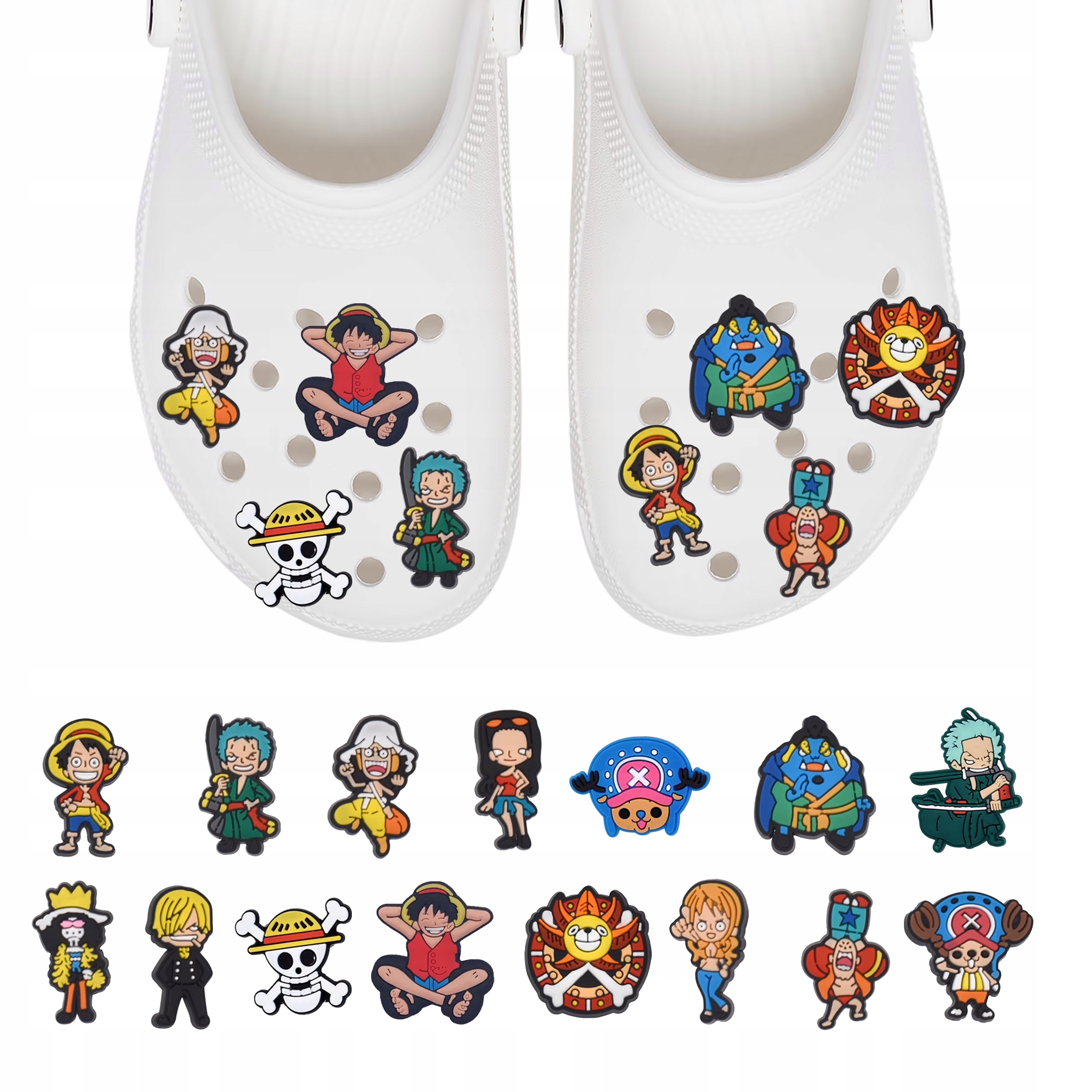 Przypinki do butów Crocs One Piece 15 sztuk