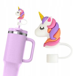 Silikonowa Nasadka na Słomkę Kubek Stanley JEDNOROŻEC UNICORN 1szt