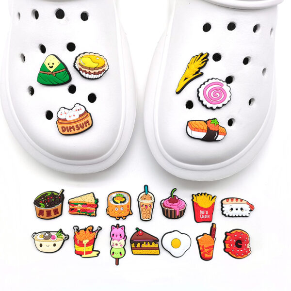 Przypinka Jedzenie śmieszne do Crocs butów klapków telefonu torebki plecaka - obrazek 3