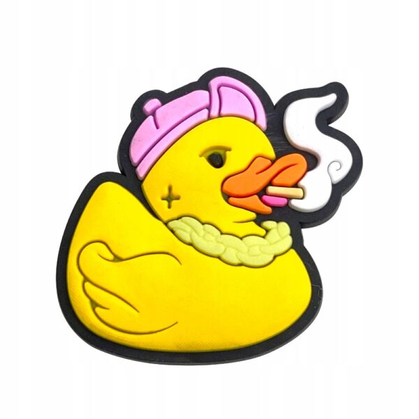 Przypinka Gumowa Kaczka Duck Kaczki do Crocs butów klapków telefonu torebki