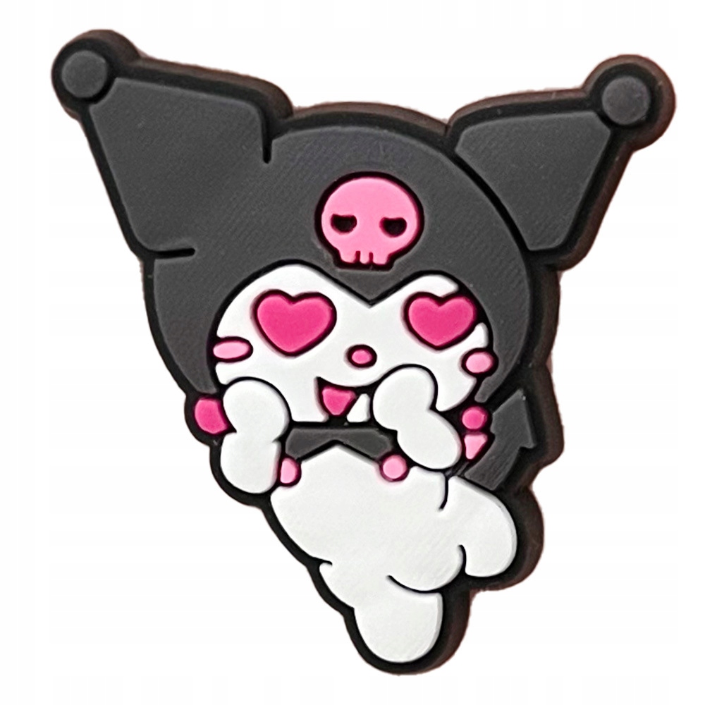 Przypinka Walentynki Kuromi Hello Kitty do Crocs