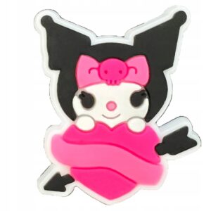 Przypinka Serduszko Kuromi Hello Kitty do Crocs | Oro Party