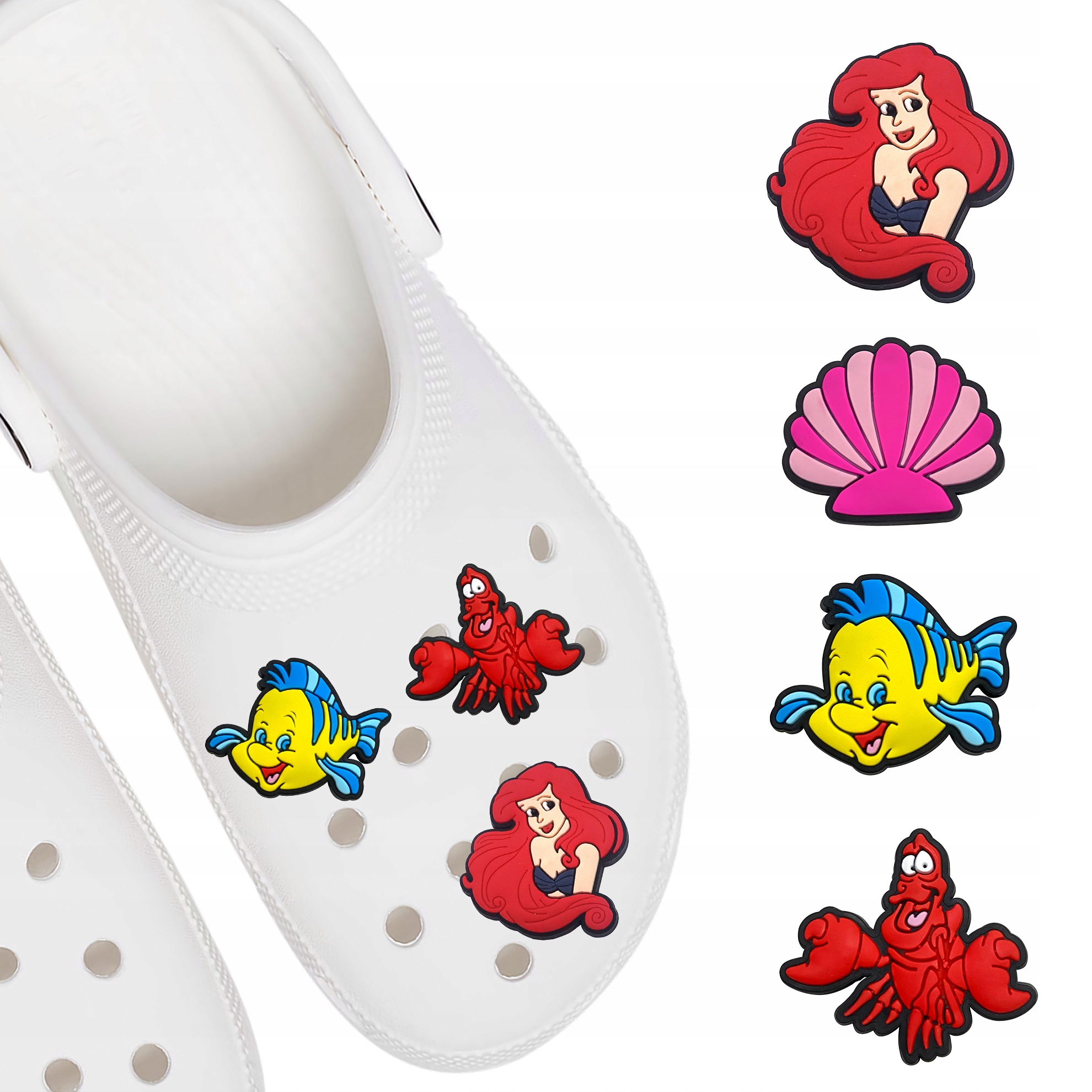 Zestaw przypinek do butów Crocs DISNEY MAŁA SYRENKA