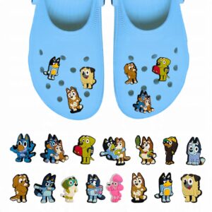 Przypinki do Crocs BLUEY do butów telefonu torby zestaw 15 szt