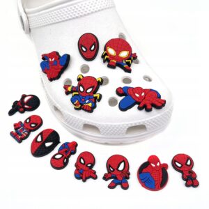 Przypinki do Crocs MARVEL SPIDERMAN do butów telefonu torby zestaw 13 szt