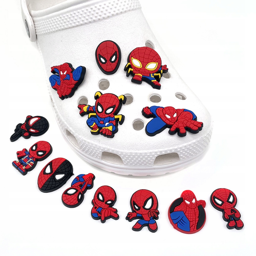Przypinki do Crocs MARVEL SPIDERMAN do butów telefonu torby zestaw 13 szt