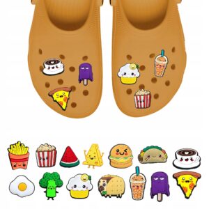 Przypinki do Crocs JEDZENIE FOOD do butów telefonu torby zestaw 14 szt
