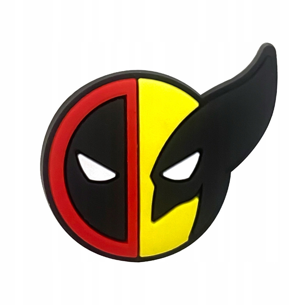 Przypinka Deadpool & Wolverine do Crocs butów klapków telefonu torby plecak