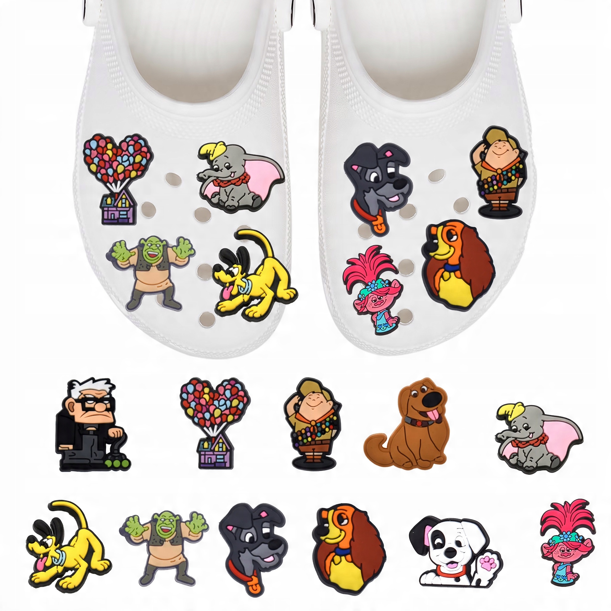 przypinki Disney Marvel Shrek do Crocs