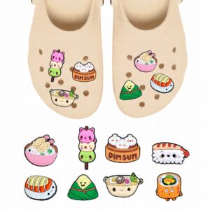 Przypinki do Crocs JAPOŃSKIE SUSHI do butów telefonu torby zestaw 8 szt